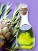 Artischocke mit Olivenöl